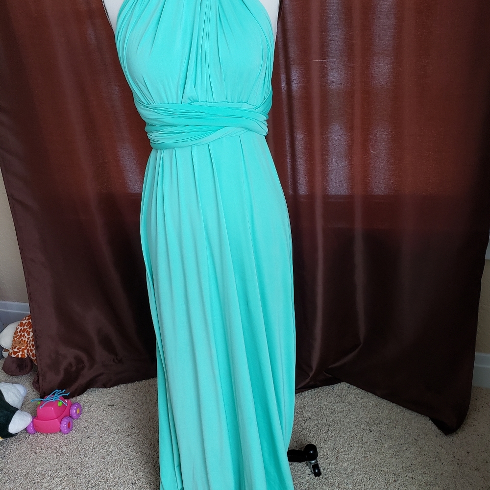 Infinity / twist wrap dress